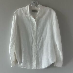 Everlane Classic Linen White Button Down
